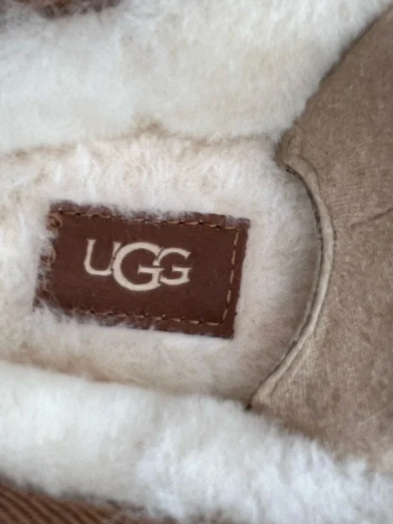 UGG Kids Bea Mary Jane Chestnut Slip-On Shearling Lined Slippers Size 6 - Picture 11 of 14